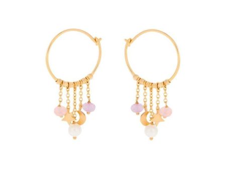 pastel dream hoops - Guld Sale