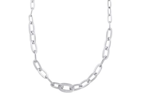 ROW CHAIN NECKLACE - Sterling Silver Online now