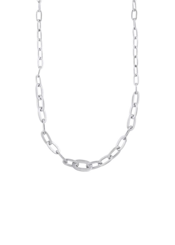 ROW CHAIN NECKLACE - Sterling Silver Online now