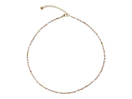 Confetti Pearl Bracelet with B - Gold Online Sale