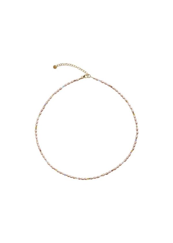 Confetti Pearl Bracelet with B - Gold Online Sale