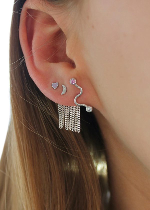 Tout Petit Bella Moon Earring - Silver Fashion