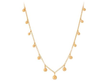 Comet Necklace, Adj. 40-45 cm - Goldplated For Discount