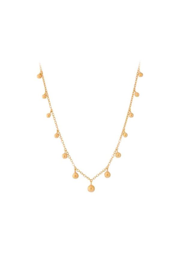 Comet Necklace, Adj. 40-45 cm - Goldplated For Discount