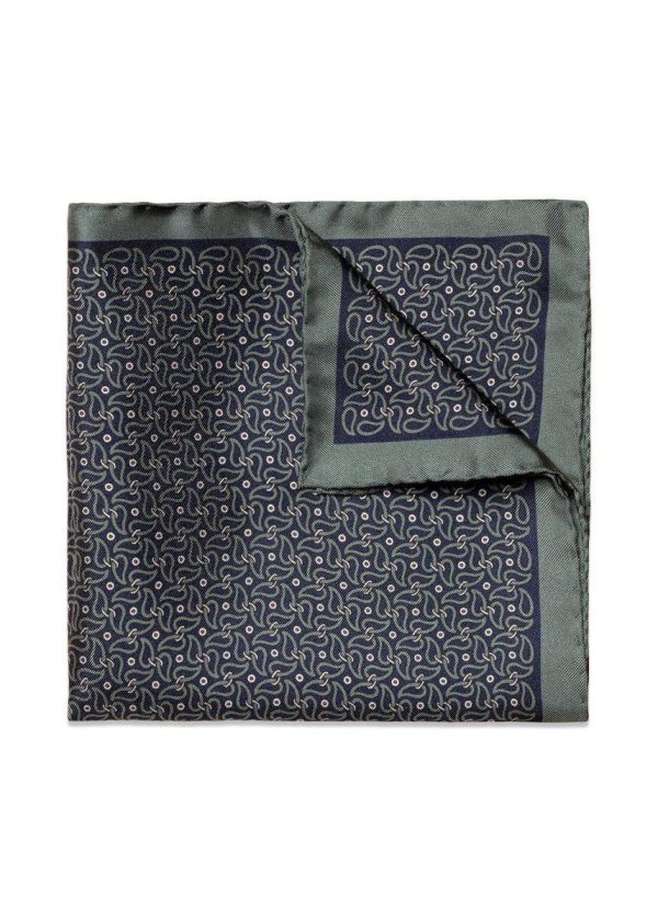 Pocket Square - Mid Green Cheap