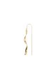 Long Twisted Hammered Earring - Gold Online