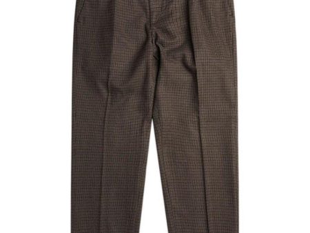 Eik Breek Pants - Brown Check For Cheap