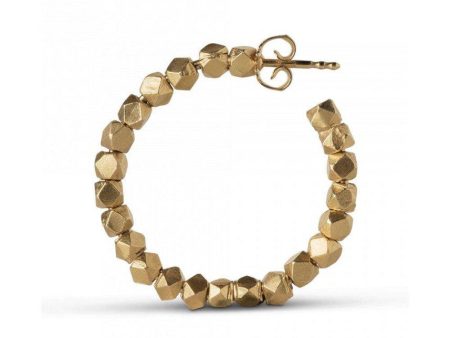 Chunky Bead Creole - Guld Online Sale