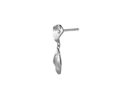 Clear Sea Earring with Stone - Silver Hot on Sale