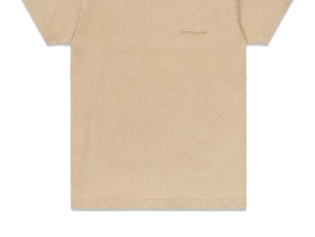 W  S S Mosby Script T-Shirt - Dusty H Brown Online now