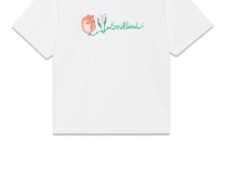 Anya Flower Logo T-shirt - White For Cheap