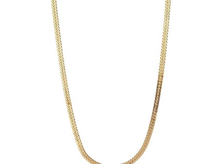 Short Snake Necklace Gold - Gold Supply