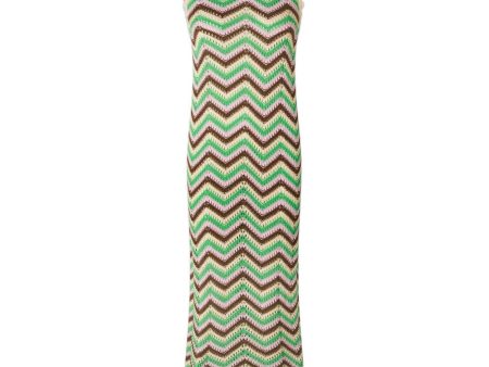 CaryMD dress - Green Sorbet Stripe For Sale