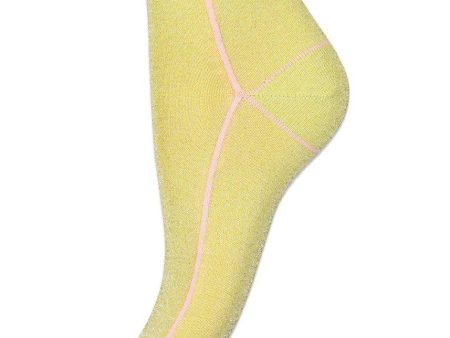 Mio glitter socks - Tender Yellow For Cheap