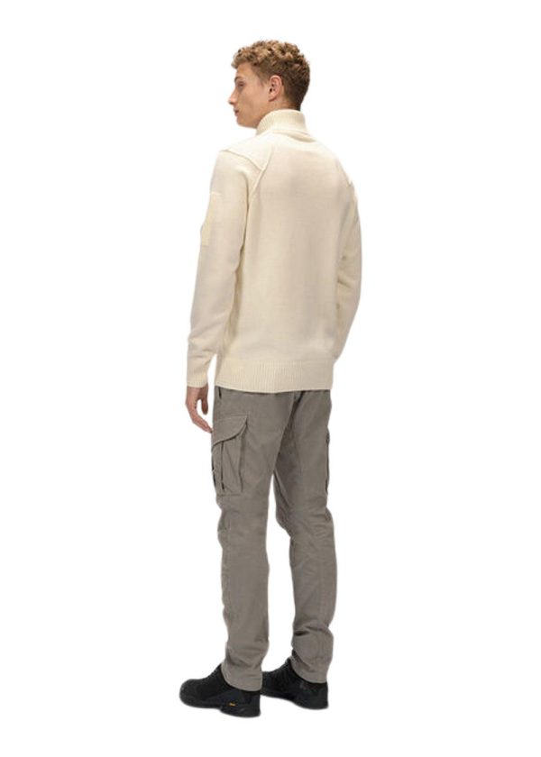 Turtle Neck knitwear - Gauze White For Cheap