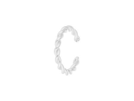 Twisted Ear Cuff - Silver Supply