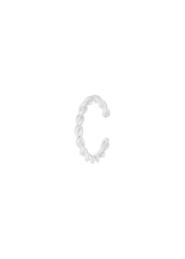 Twisted Ear Cuff - Silver Supply