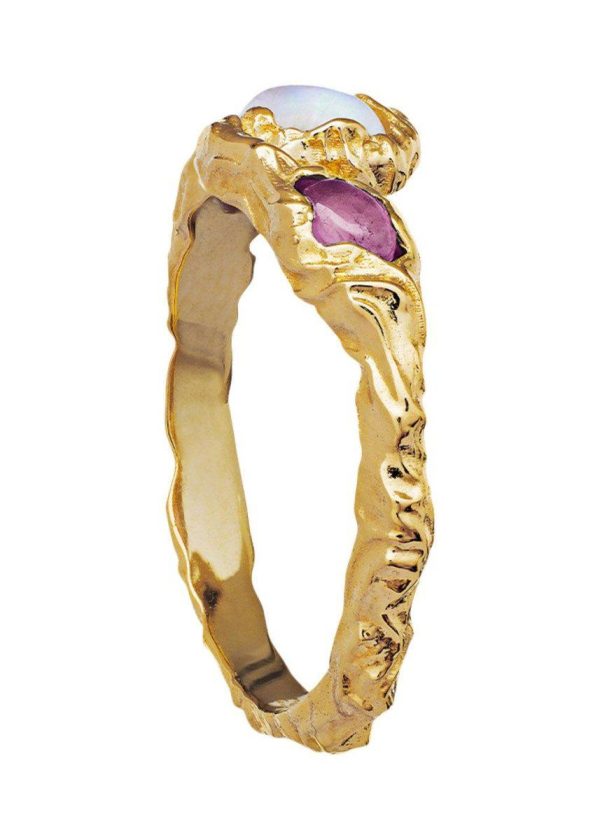 Baila Ring - Sterling Silver (925) Gold Pla Online Sale