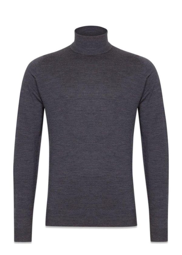 Cherwell Roll Neck - Charcoal For Cheap