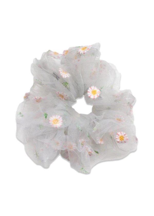 Daisy Scrunchie - Light Blue For Sale