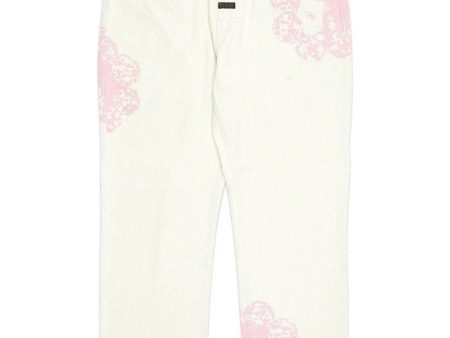 special printed denim pants - Natural Fashion