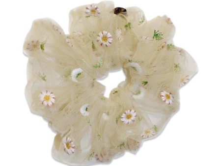 Daisy Scrunchie - Soft Yellow Online Sale