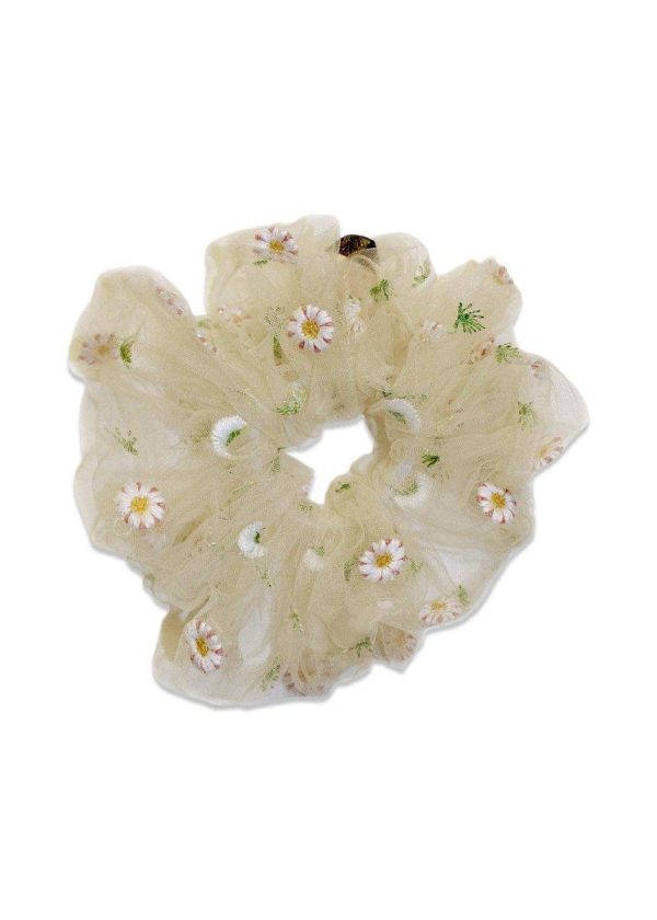 Daisy Scrunchie - Soft Yellow Online Sale