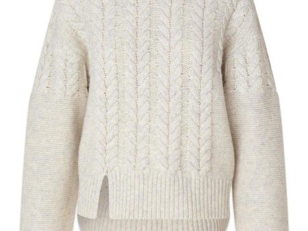 Canada Cable Knit Sweater - Oatmeal Discount