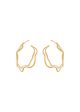 Double Wave Hoops - Gold Fashion