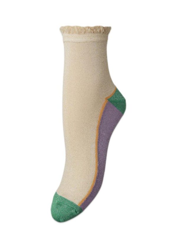 Blocka Glam Sock - Semolina Discount