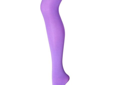 Microfiber tights - Royal Lilac For Sale