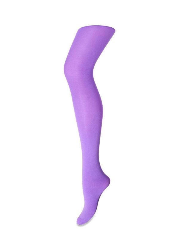 Microfiber tights - Royal Lilac For Sale