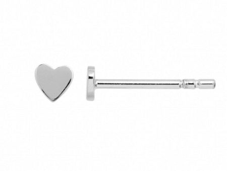 Petit Love Heart Earring - Silver Online now