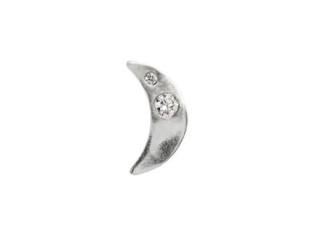 Petit Bella Moon Earring - Silver on Sale