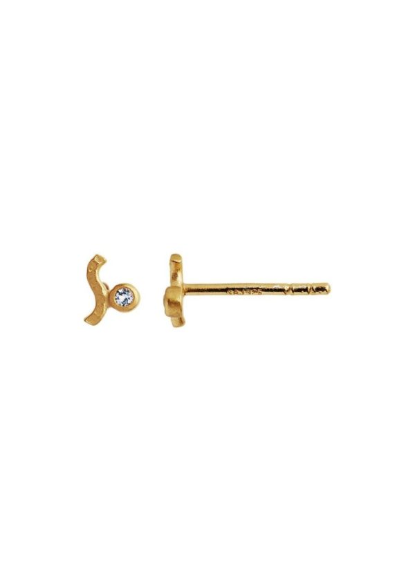 Petit Wave Earring Gold with S - Gold Supply