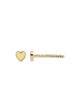 Petit Love Heart Yellow Enamel - Silver Online