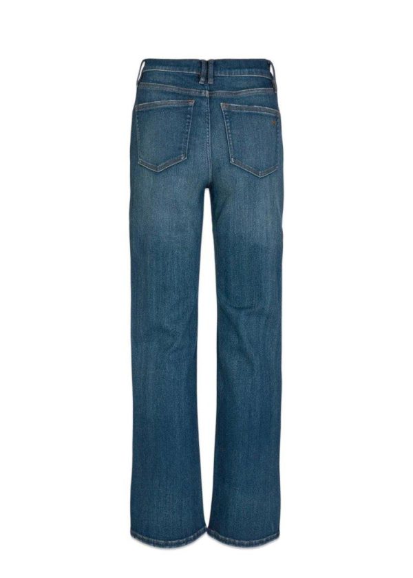 Mia Straight Jeans Wash Valett - Denim Blue on Sale