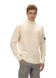 Turtle Neck knitwear - Gauze White For Cheap