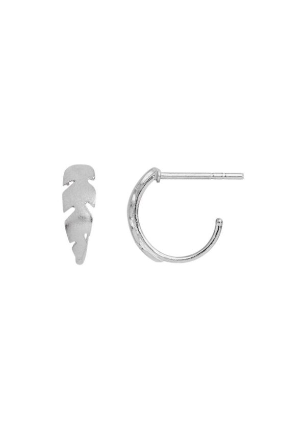 Petit Creol W  Feather Earring - Silver Cheap