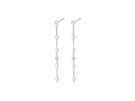 Ocean Pearl Earchains 55 mm - Silver Cheap