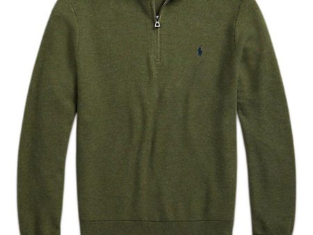 Half Zip Texture - Green Sale