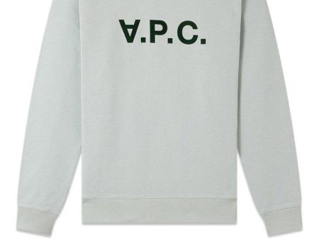 A.P.C. Logo Sweat - Pale Green Online Hot Sale