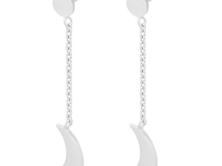 Lunar Earchains - Silver Fashion