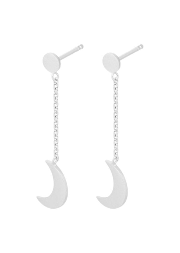 Lunar Earchains - Silver Fashion