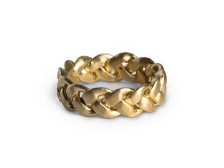 Big braided ring - Guld Online