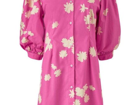 Milan print dress - Wind Flower Pink For Sale