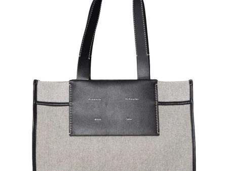 XL Morris Canvas Tote - Optic White Black Supply