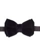 Bow Tie Velour - Black Cheap