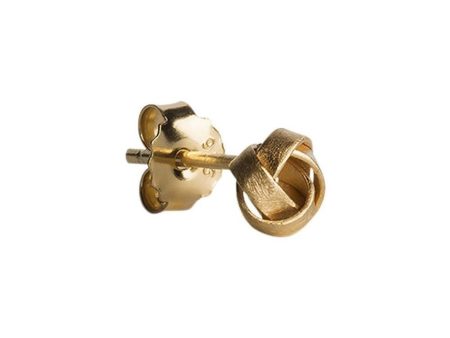 KNOT STUD - Guld Cheap