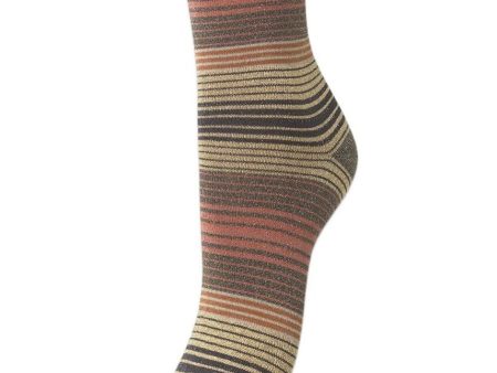 Imma Thin Stripe Sock - Olivine Sale